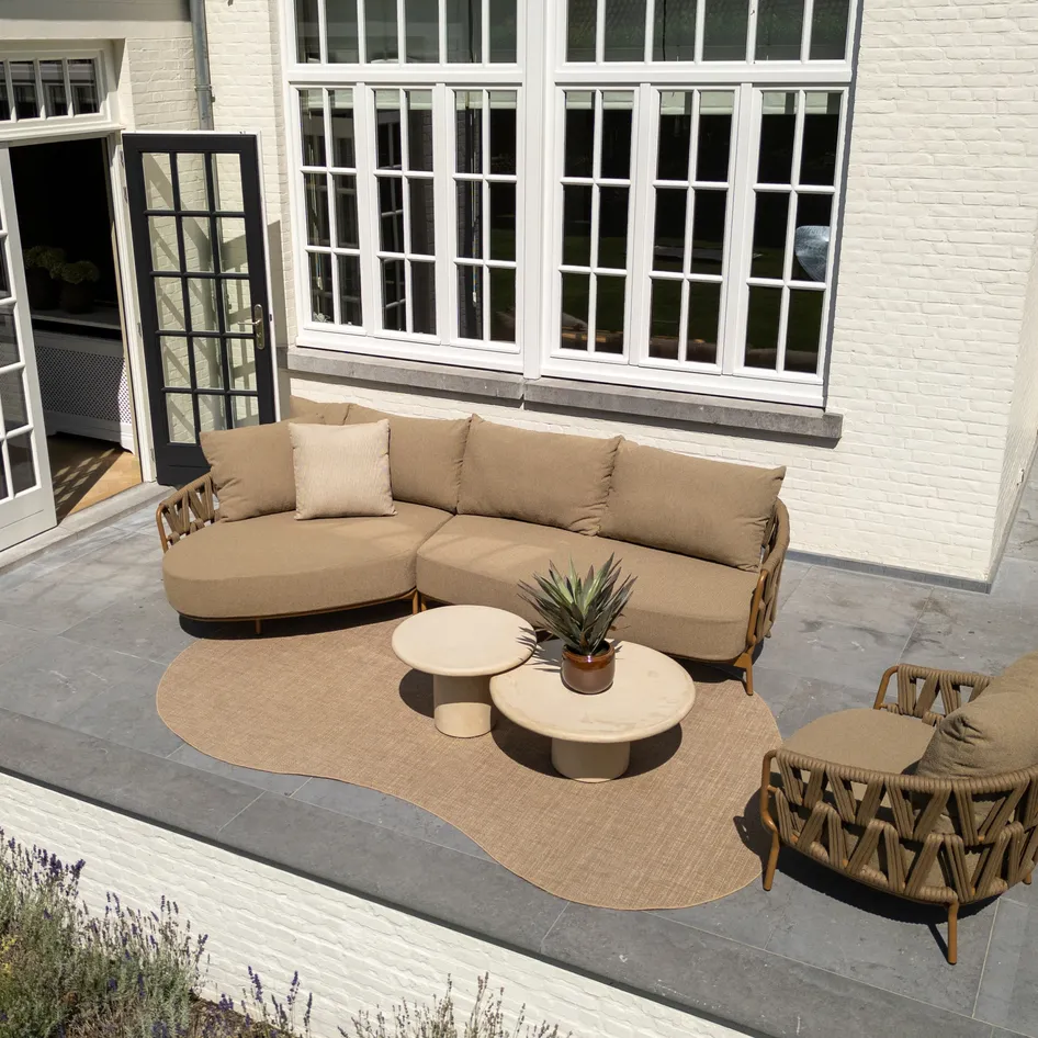 Biarritz chaise longue set with Hampton tables 06 drone