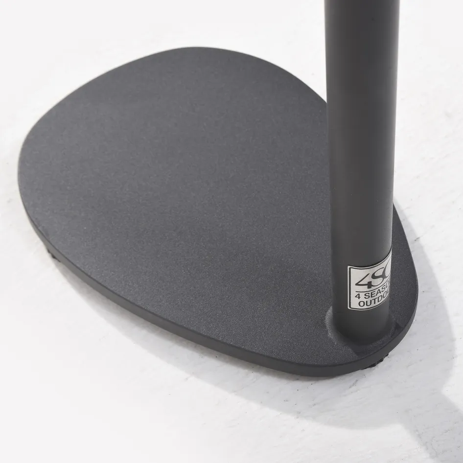 Clever 0002 Clever support table teak top teardrop shape detail 05