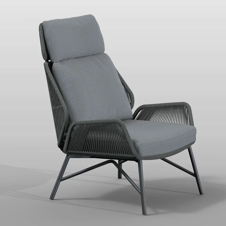Carthago 0001 Carthago lounge chair Platinum studio shot with shades 2