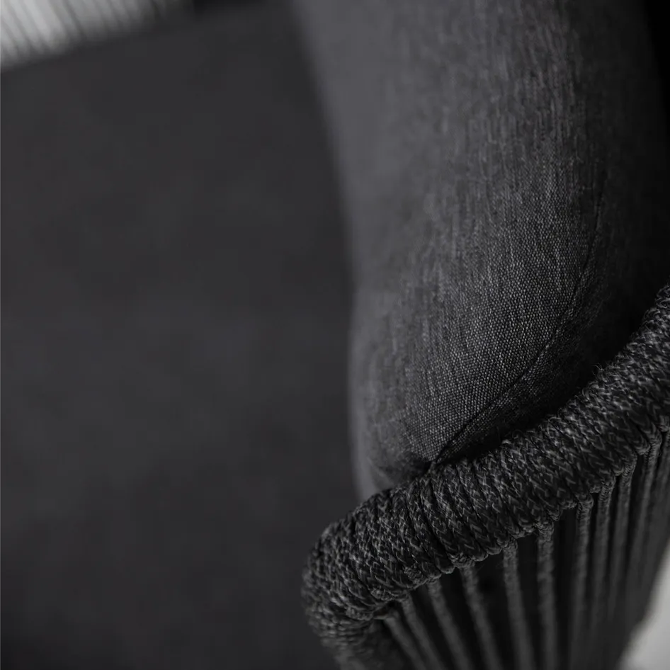 Flores 0003 213730 Flores dining chair anthracite rope alu frame detail 011