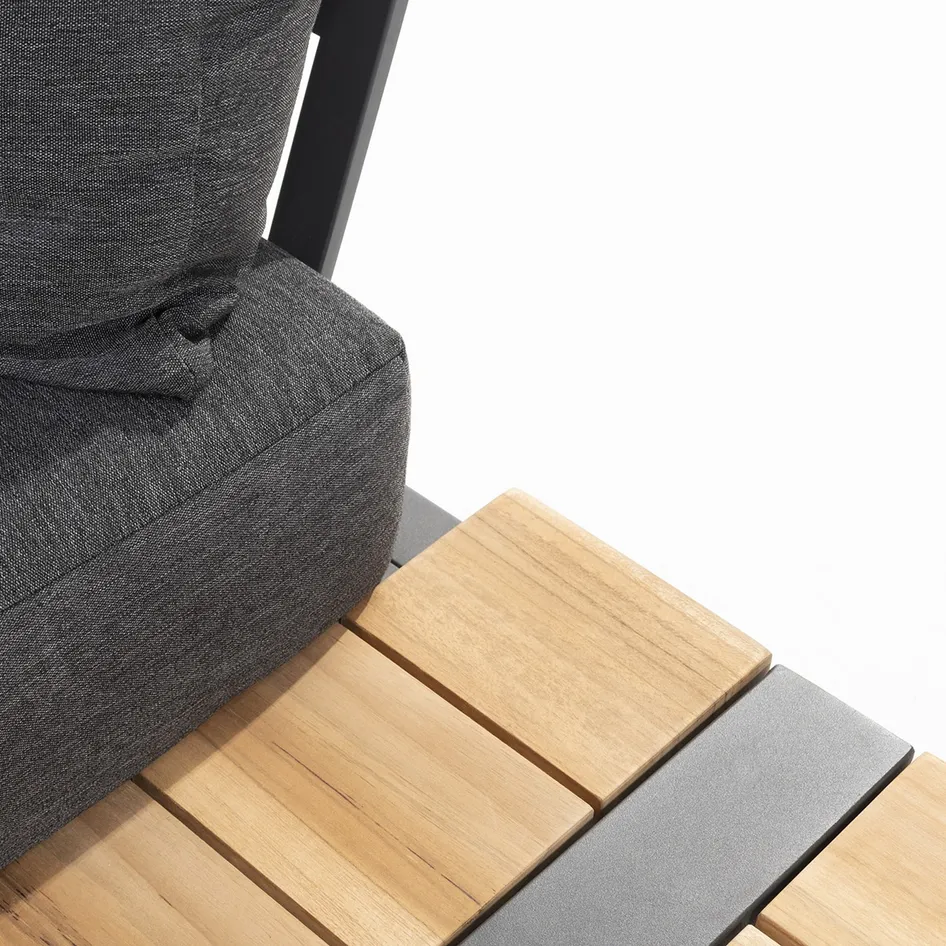 Country modular lounge set anthracite detail 01