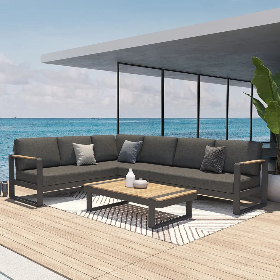 Amari modular lounge set with arms Left and Righ and coffeetable 01