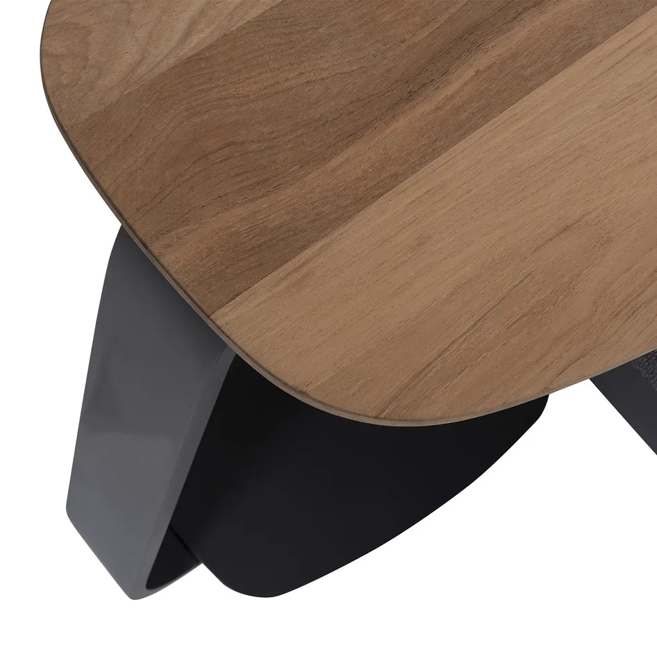 Gentle support table teak anthracite detail 01