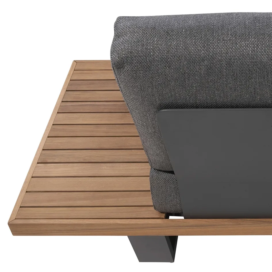 Emerald modular lounge set teak anthracite detail 08