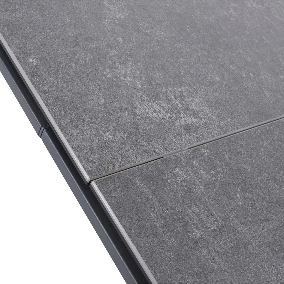 Optimum extending table anthracite ceramic detail 04