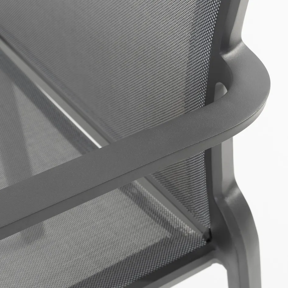 Melbourne stackable dining chair anthracite detail 01