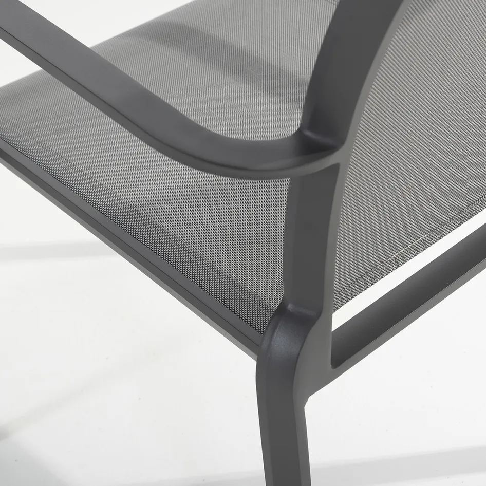 Melbourne stackable dining chair anthracite detail 02