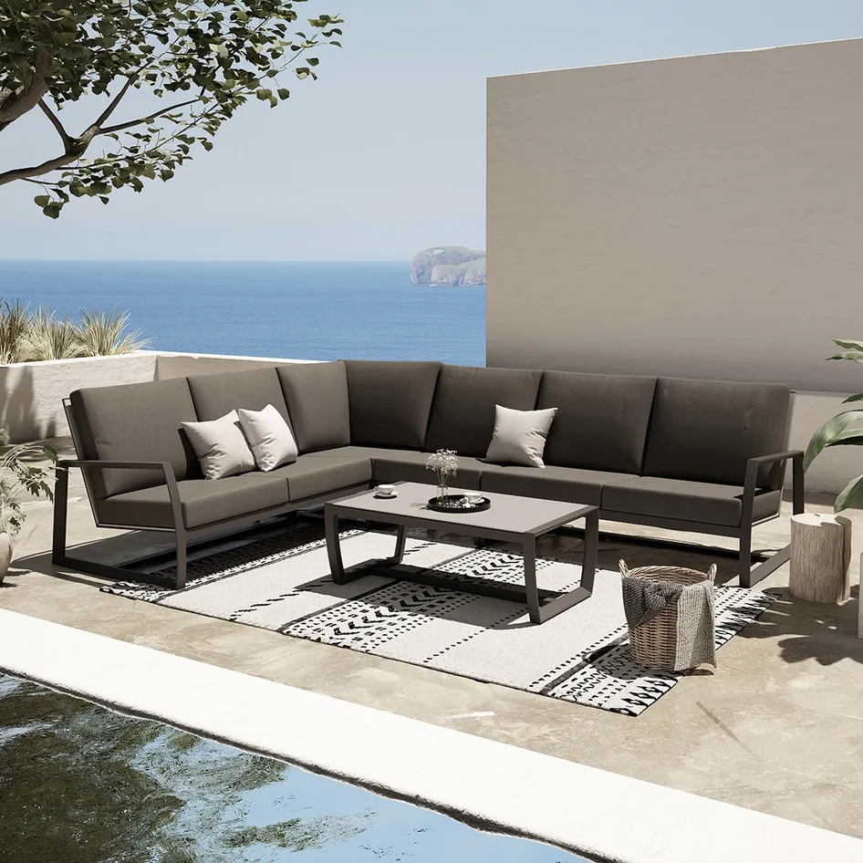 New Mauritius modular lounge set anthracite