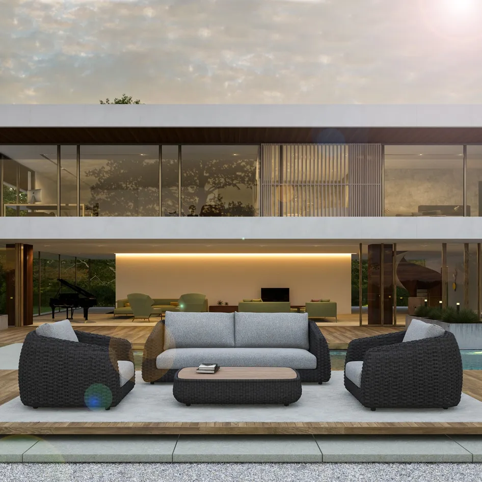 Saint Tropez lounge set outdoors 01