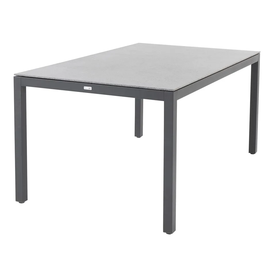 Salerno dining table spraystone Anthracite 160x95 cm 02