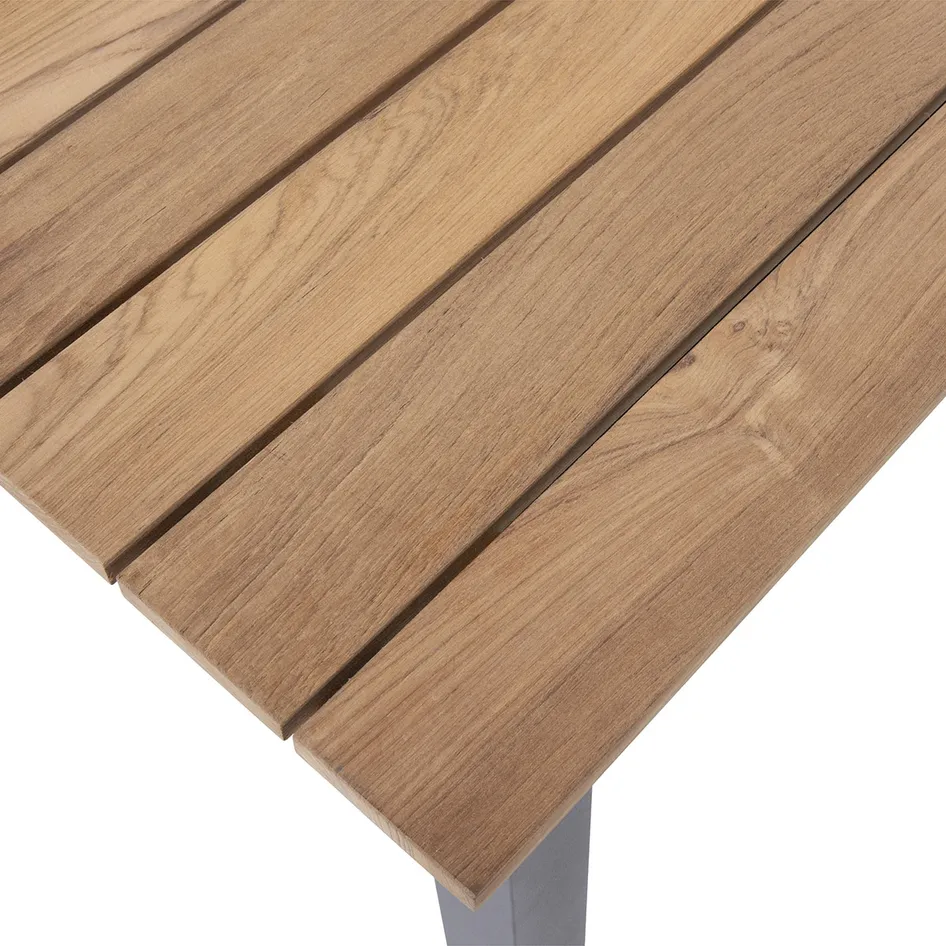 Salix high coffee table teak anthracite detail 02