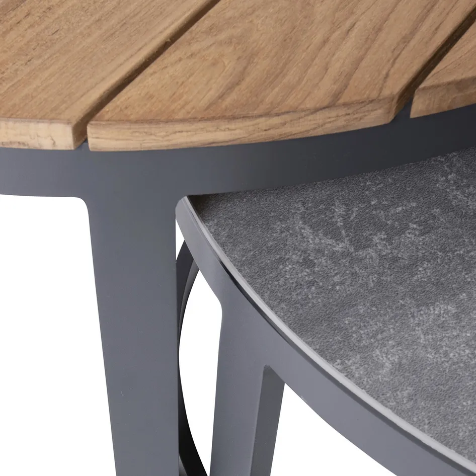 Stonic coffeetables set anthracite detail 02