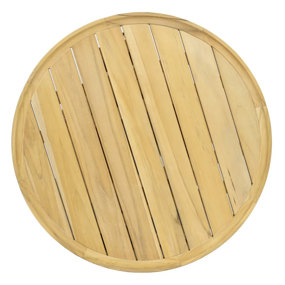 Pablo teak table 80cm detail 02