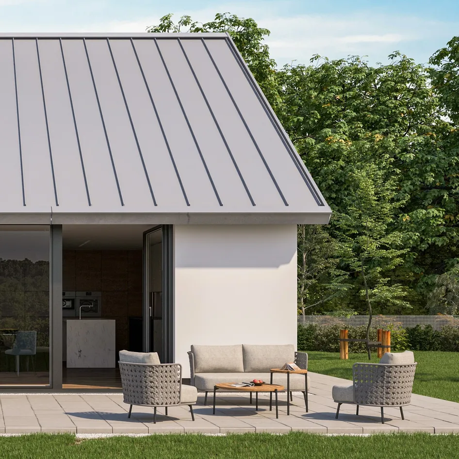 Palacio living set with Yoga tables and Focus dining set outdoor 01