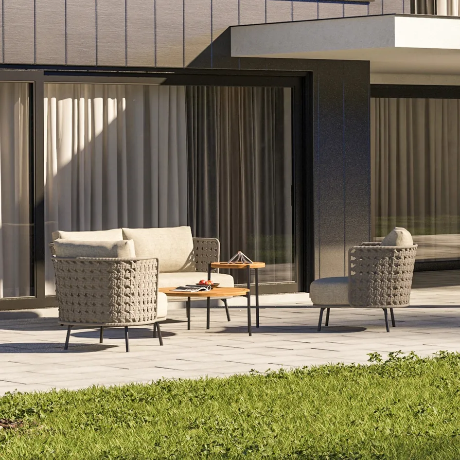 Palacio lounge set with Yoga tables outdoors 02