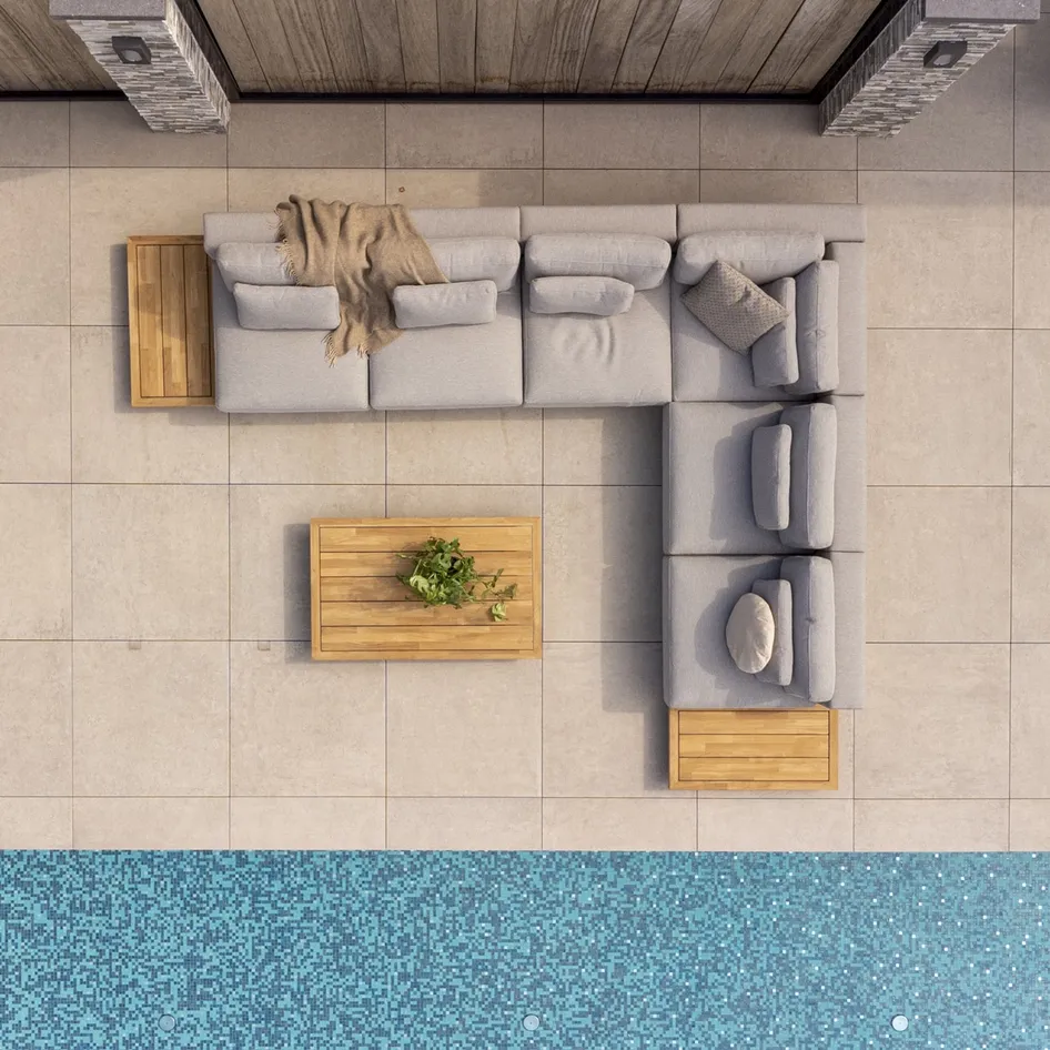 Paradiso modular lounge set topview 01