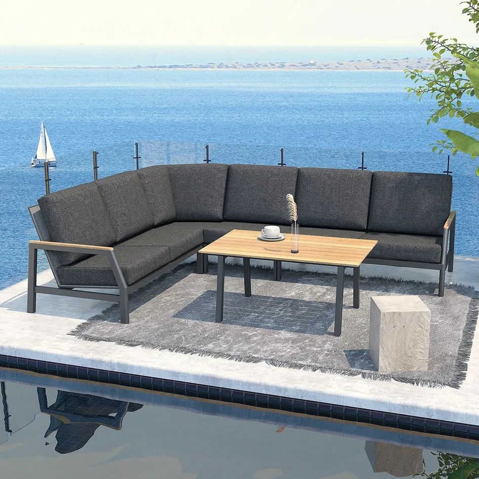 Ravenna modular corner set anthracite outdoor 01