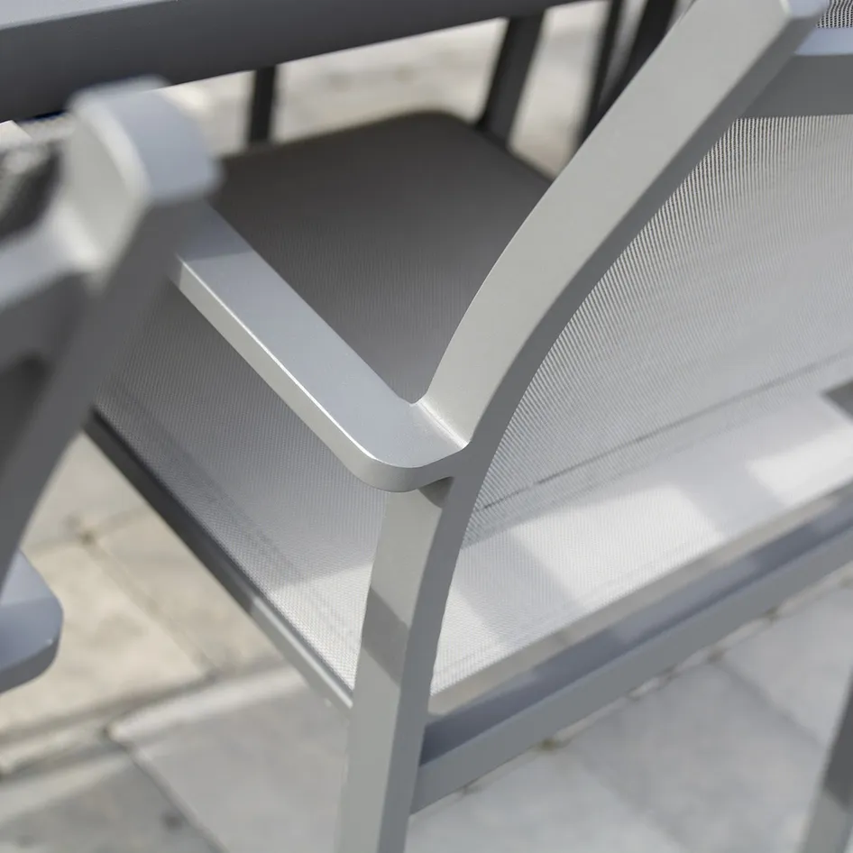 Tosca Premier extending dining set Matt Carbon DETAIL 02