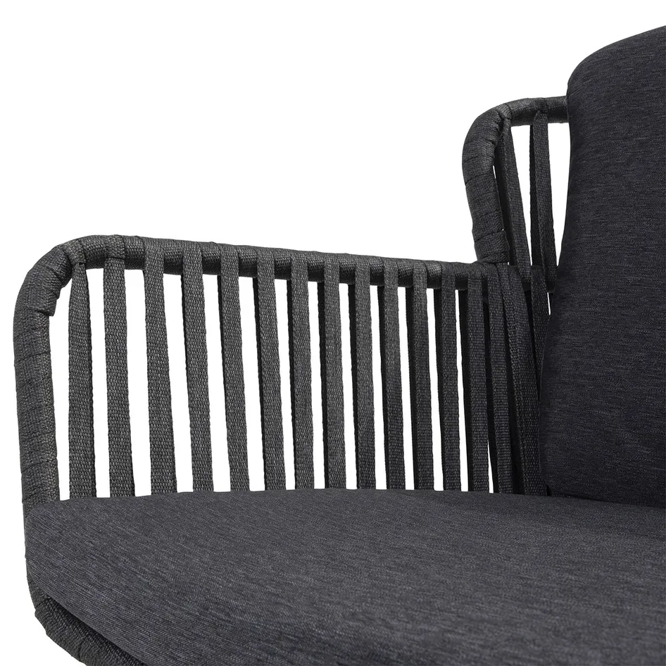 Vitali dining chair Webbing Anthracite detail 01