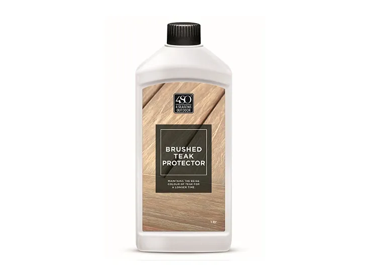 Brushed teak protector